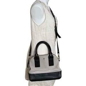 Kate Spade Crossbody Bag Black and Cream Modern Design